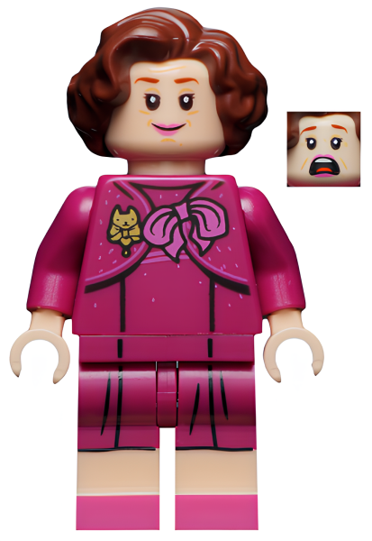 Минифигурка Lego Professor Dolores Umbridge - Magenta Dress hp235 N